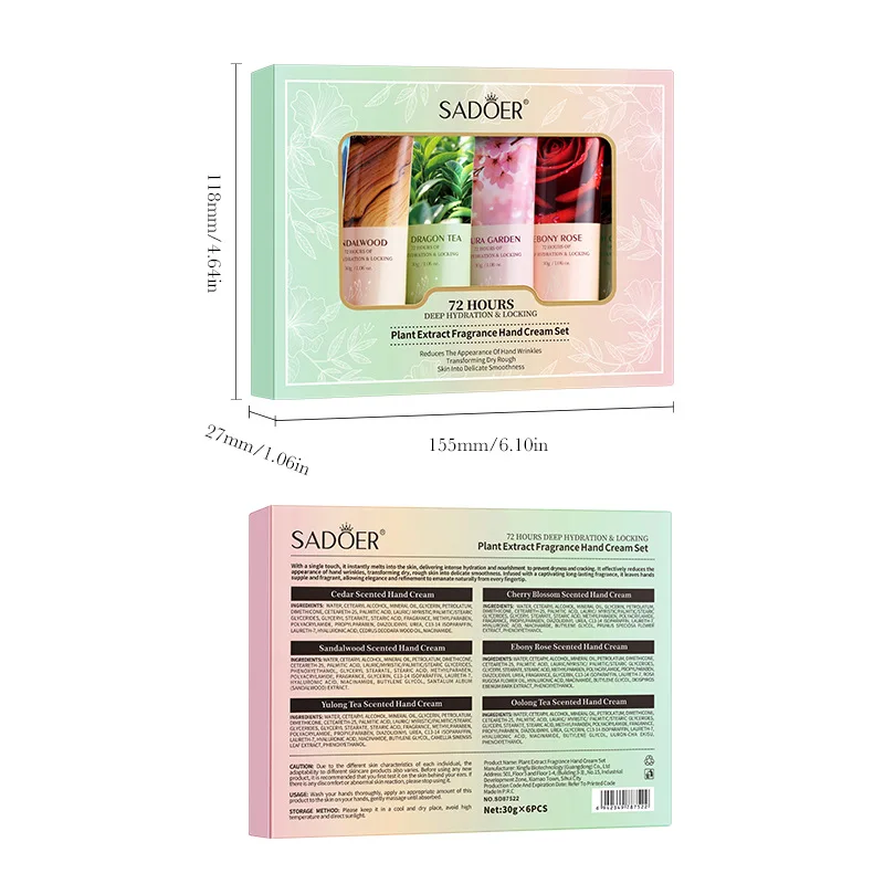الخريف - نبات الشتاء - مجموعة كريم اليد العطرية - غنية بخلاصة نباتية، تحافظ على اليدين ناعمة وناعمة ومعطرة #5