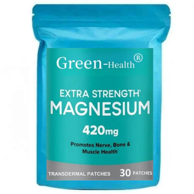 Magnesium Transdermal Patches Extra Strength, Bone and Muscle Health-30 Patches One Month Supply