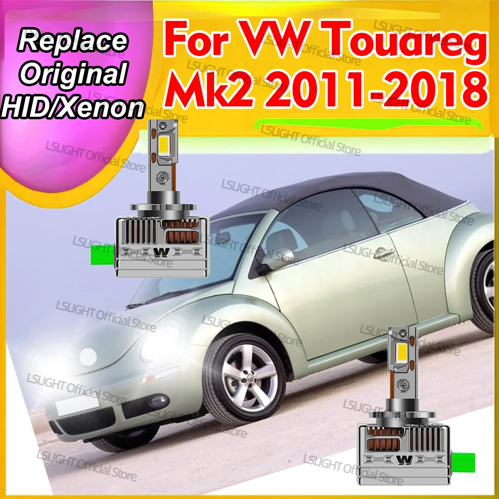 

2 шт. светодиодные фары D3S D3R 6000K, 30000 лм, CSP 3570, для VW Touareg Mk2 2011-2018