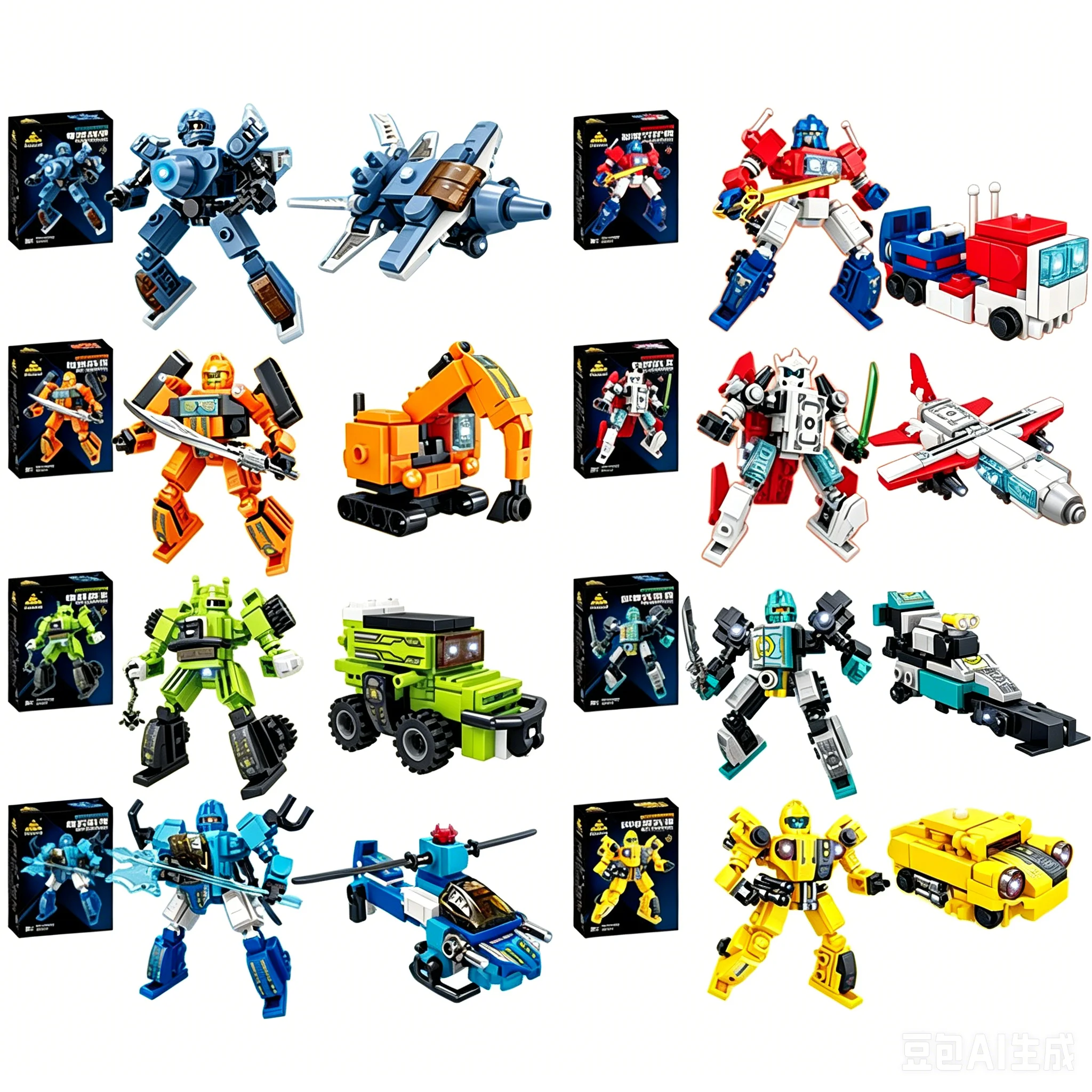 Robot Transformers 2in1 Brick Optimus Prima Building Blocks Bumblebee Brick Toy Cybertron Robot Model For Children Birthday Gift