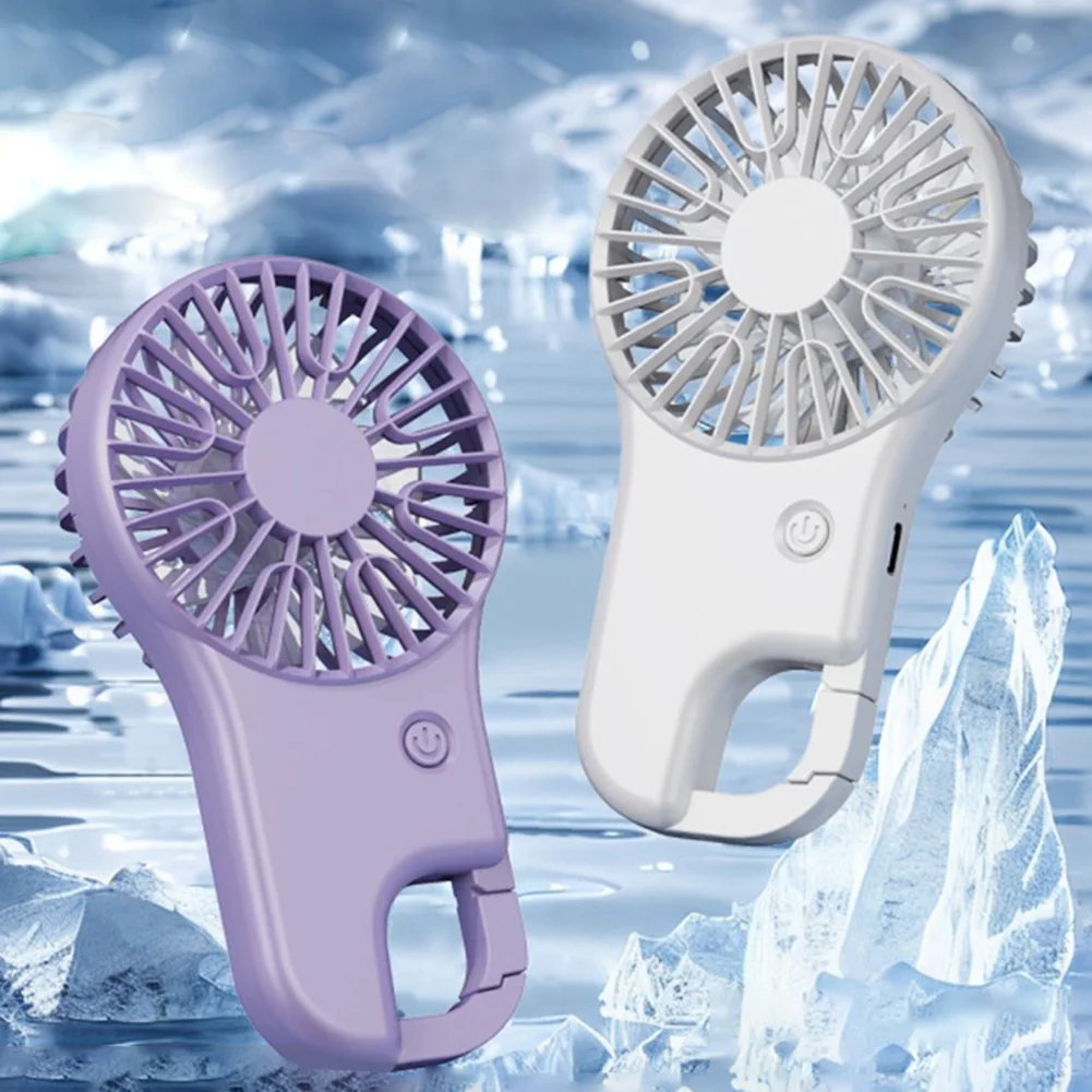 Hot Days Stuffy Environments White Portable Handheld Fan Compact Pocket Fan Powerful Airflow Travel Accessories