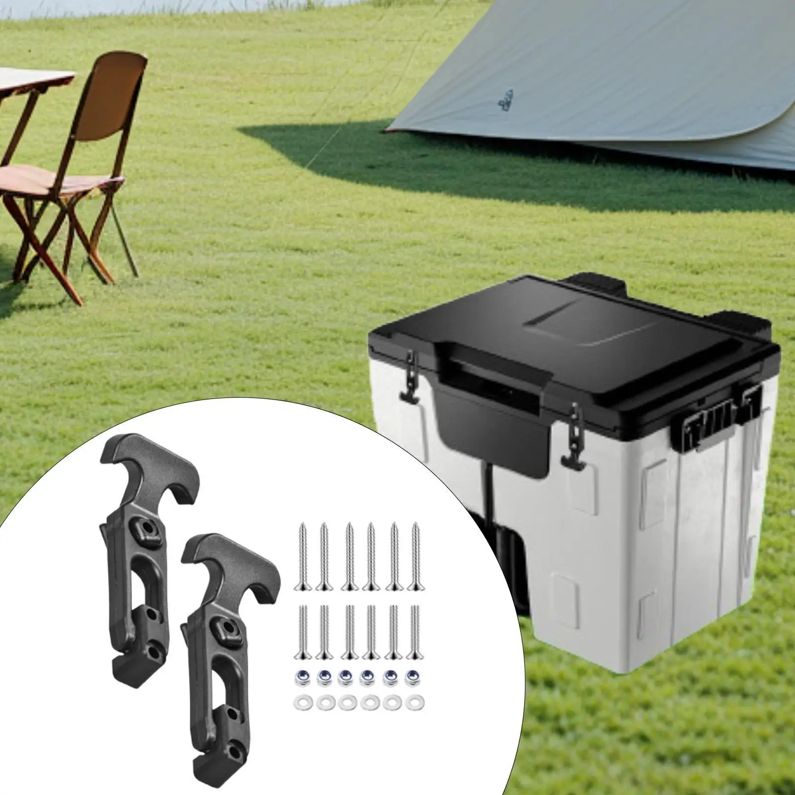 Elastic Rubber T Handle Hasp Draw Latch Toolbox Golf Cart Hood Lock Buckle for Construction Equipment Cover