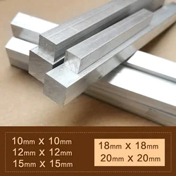 6061 Aluminum Alloy Flat Bar Thickness Width 10mm 12mm 15mm 18mm 20mm Length 100mm 150mm 200mm 300mm