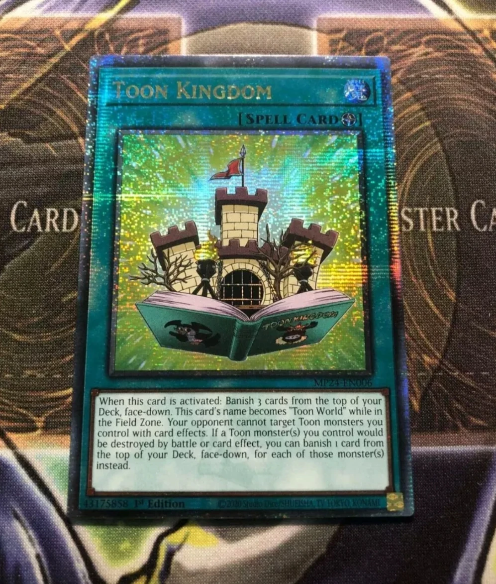 

Yugioh KONAMI MP24-EN006 Toon Kingdom 25th Quarter Century Secret English 1st Edition Collection Mint Card