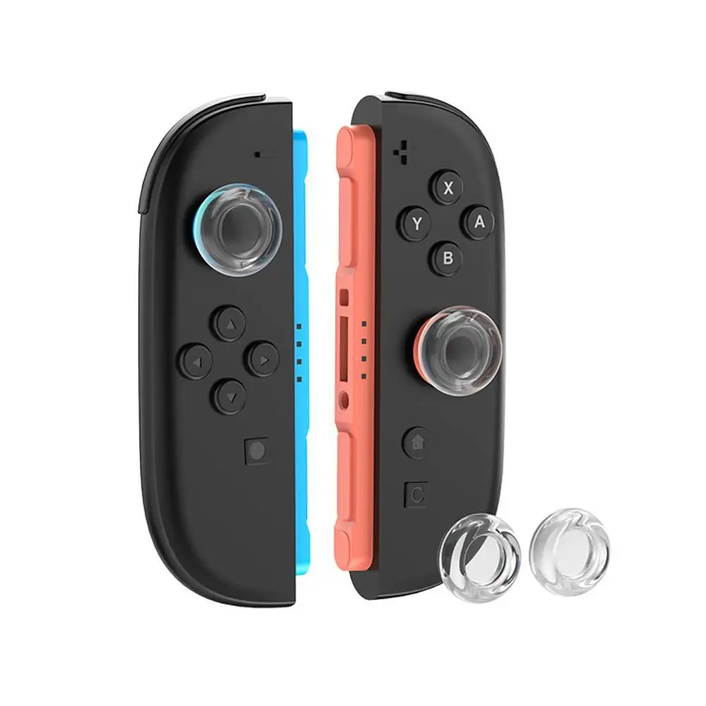 Transparent Thumb Grip Caps For Switch 2 Controller Protective Joystick Liquid Silicone Material Anti-Slip Analog Stick Caps