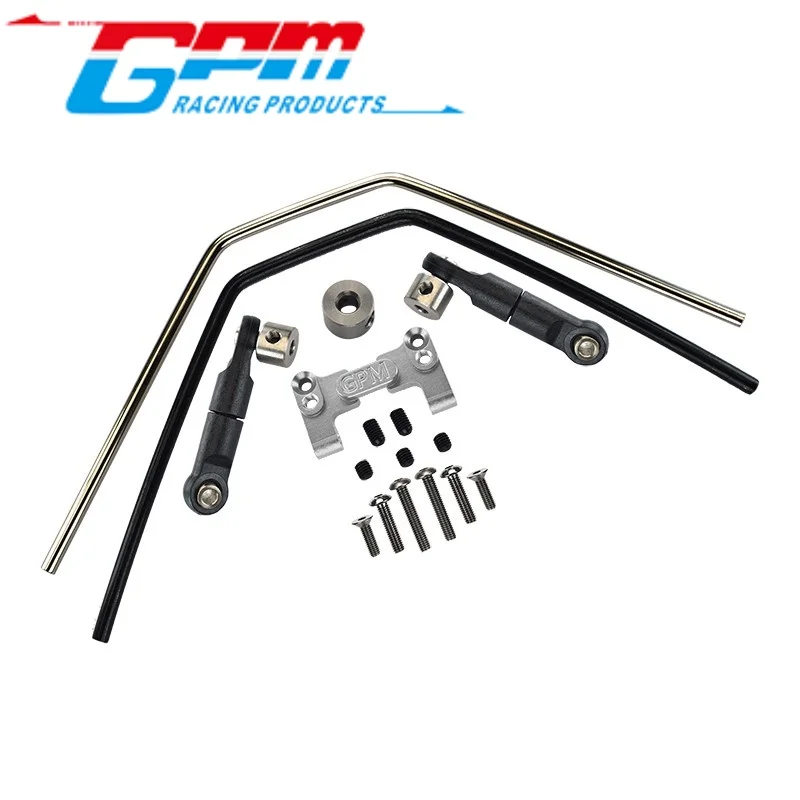 GPM SLE312F/R ALUMINUM 7075-T6 FRONT/REAR SWAY BAR MOUNT WITH LINKAGE AND WIRE FOR TRAXXAS 1/8 SLEDGE RC Upgrade