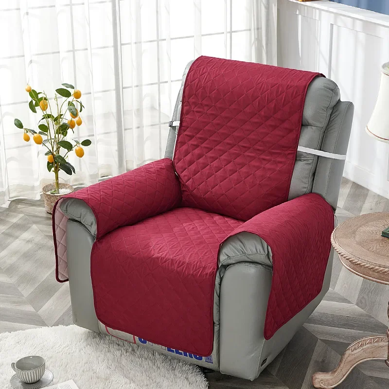 Antislip fauteuil stoelhoes effen kleur gewatteerde stoel hoes anti-slijtage relax fauteuil kussen voor woonkamer thuis