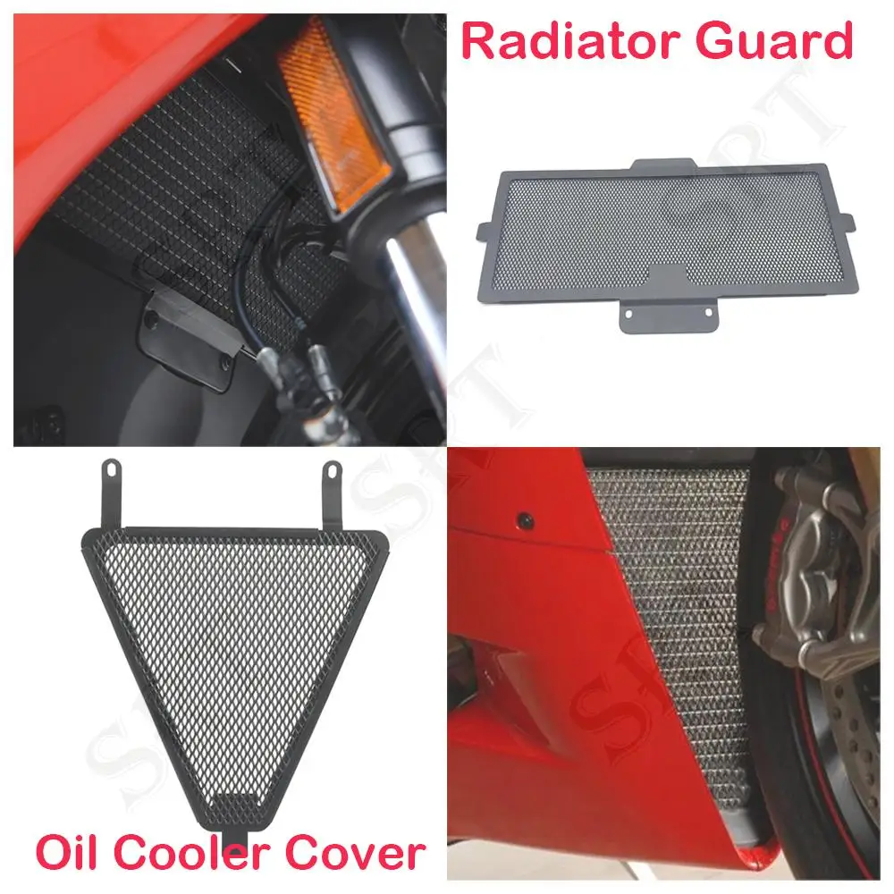 

Fit For Ducati 1299 1199 959 899 Panigale V2 Motorcycle Accessories Radiator Grille Guard Cooler Protector Cover Kit 2013-2024