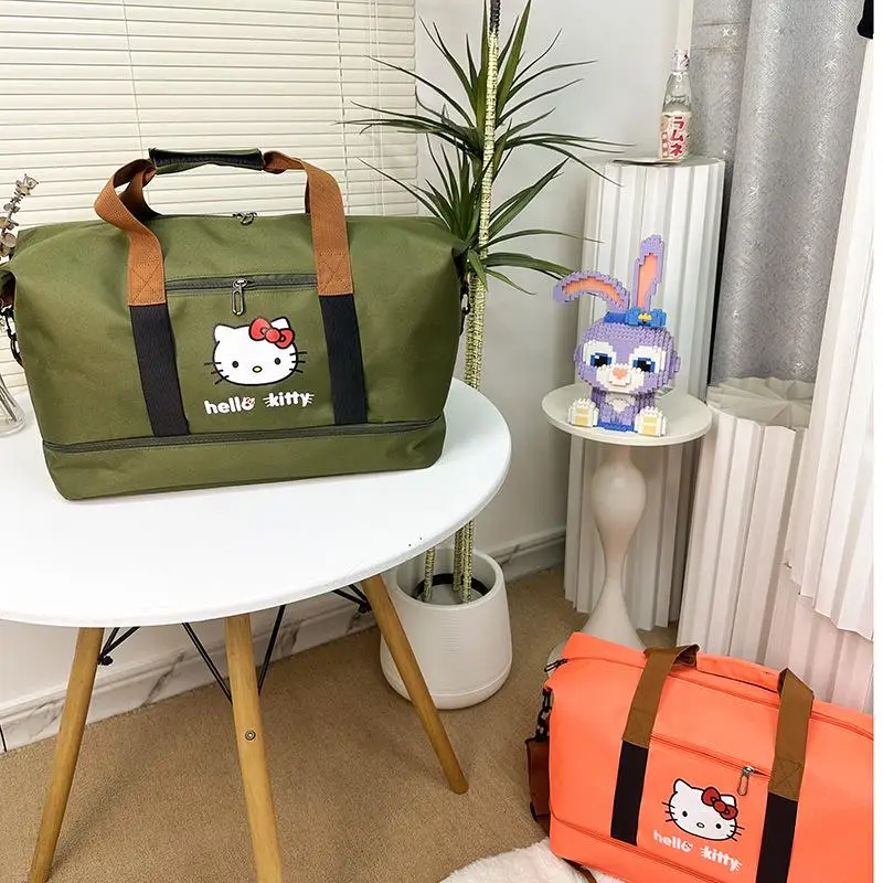 

Cute Hello Kitty Shoulder Bag Duffel Bag Traveling Bag High-Capacity Waterproof Bag Fitness Crossbody Bag Fashion Festival Gift