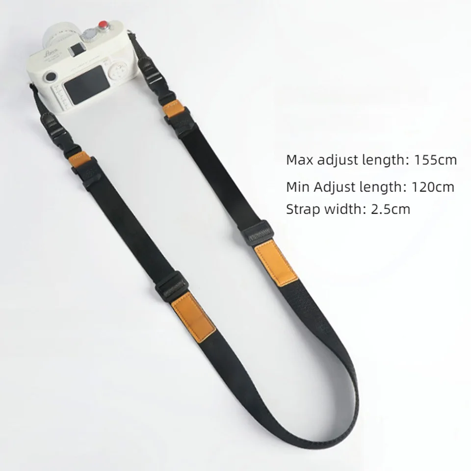 Camera Shoulder Strap Adjustable Sling for Canon R5 II R50 R100 Nikon Z30 Z8 Sony A6400L A6700 Fuji X-T5 XT50 DSLR Accessories