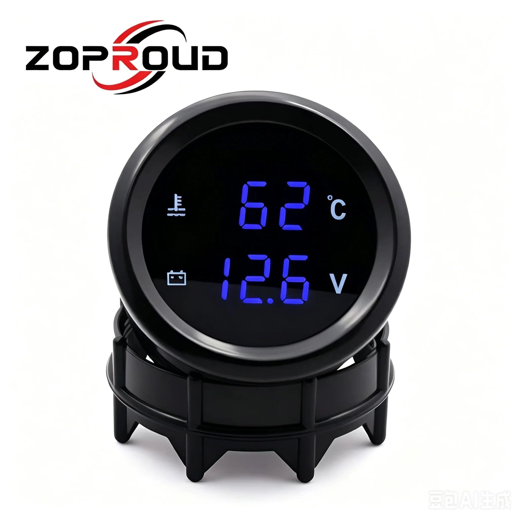 

2''Digital LED Double Display Gauge Water Temperature Volts Gauge 12v/24v