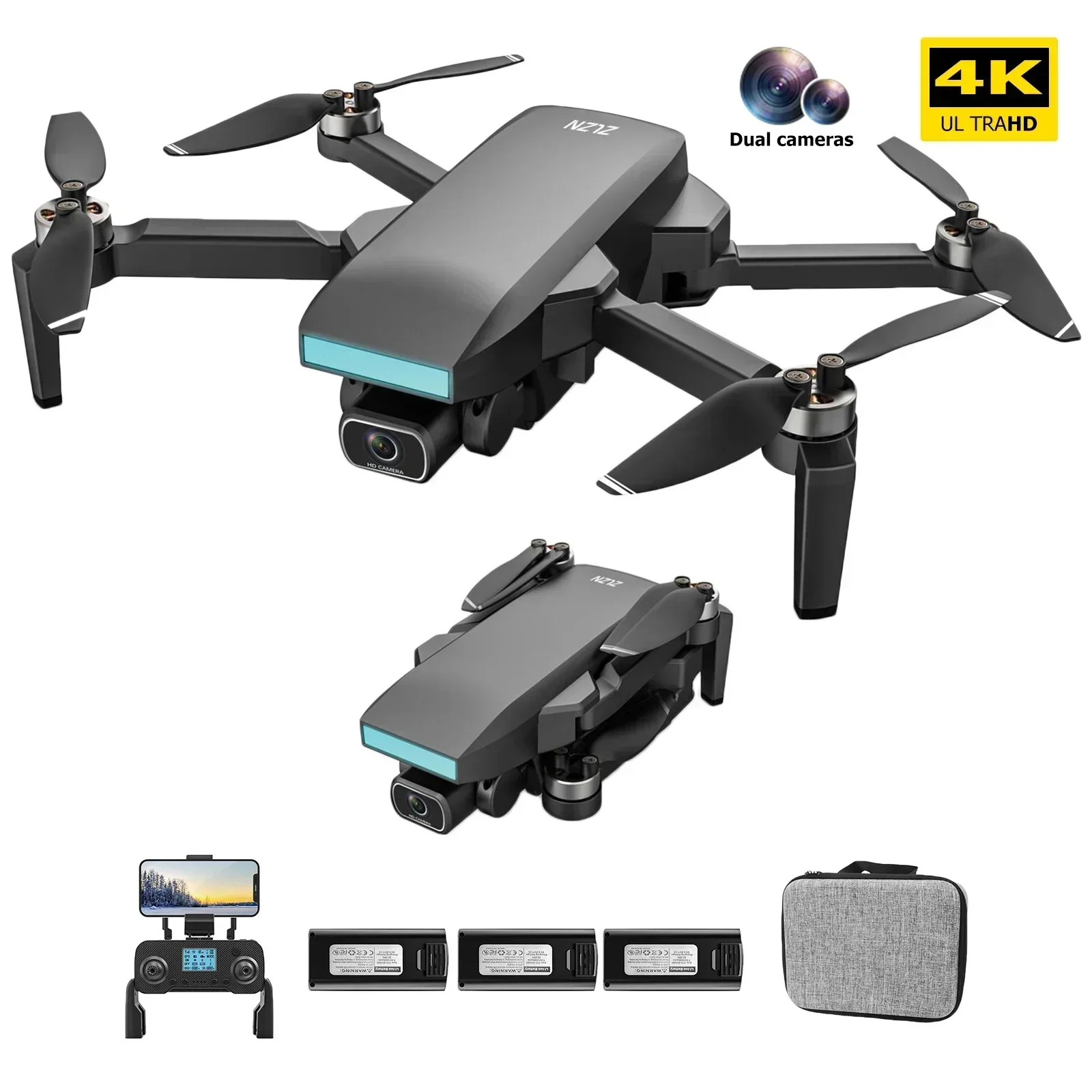 Professional Mini Dron RC Folding Quadcopter SG107 PRO Drone FPV 4K ESC Camera GPS Optical Flow 5G WIFI Foldable RC Helicopter