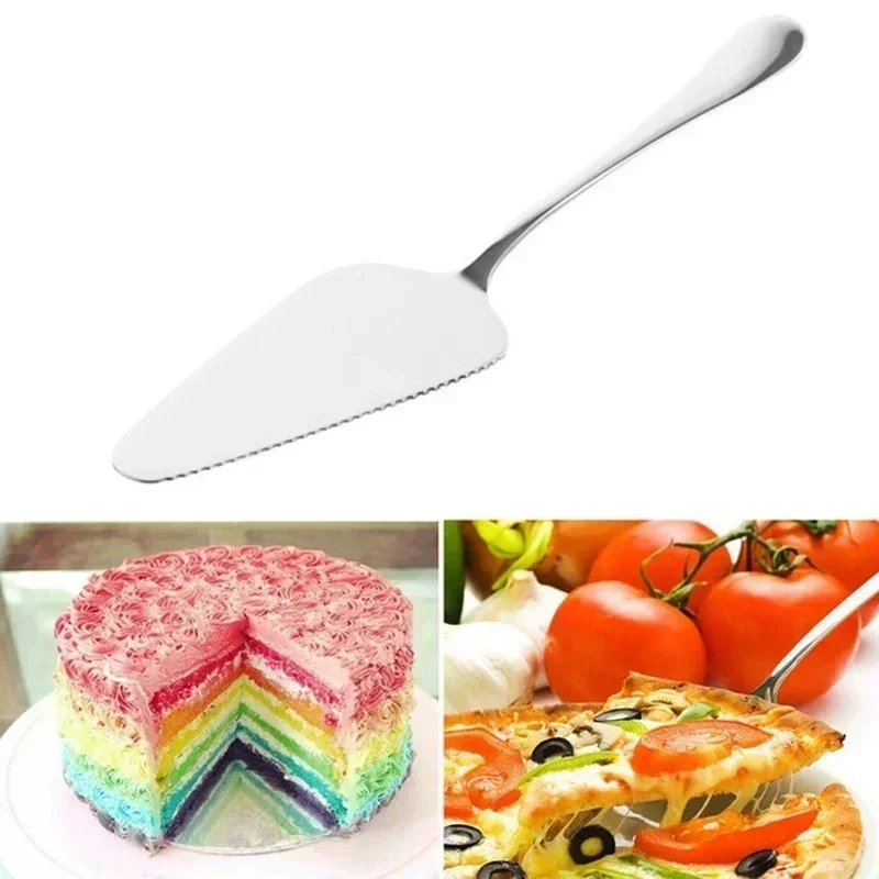 Practical New Stainless Steel Cake Server Knife Multi‑Purpose Pie Pizza Cheese Shovel Divider Kitchen Baking Tool Accessories