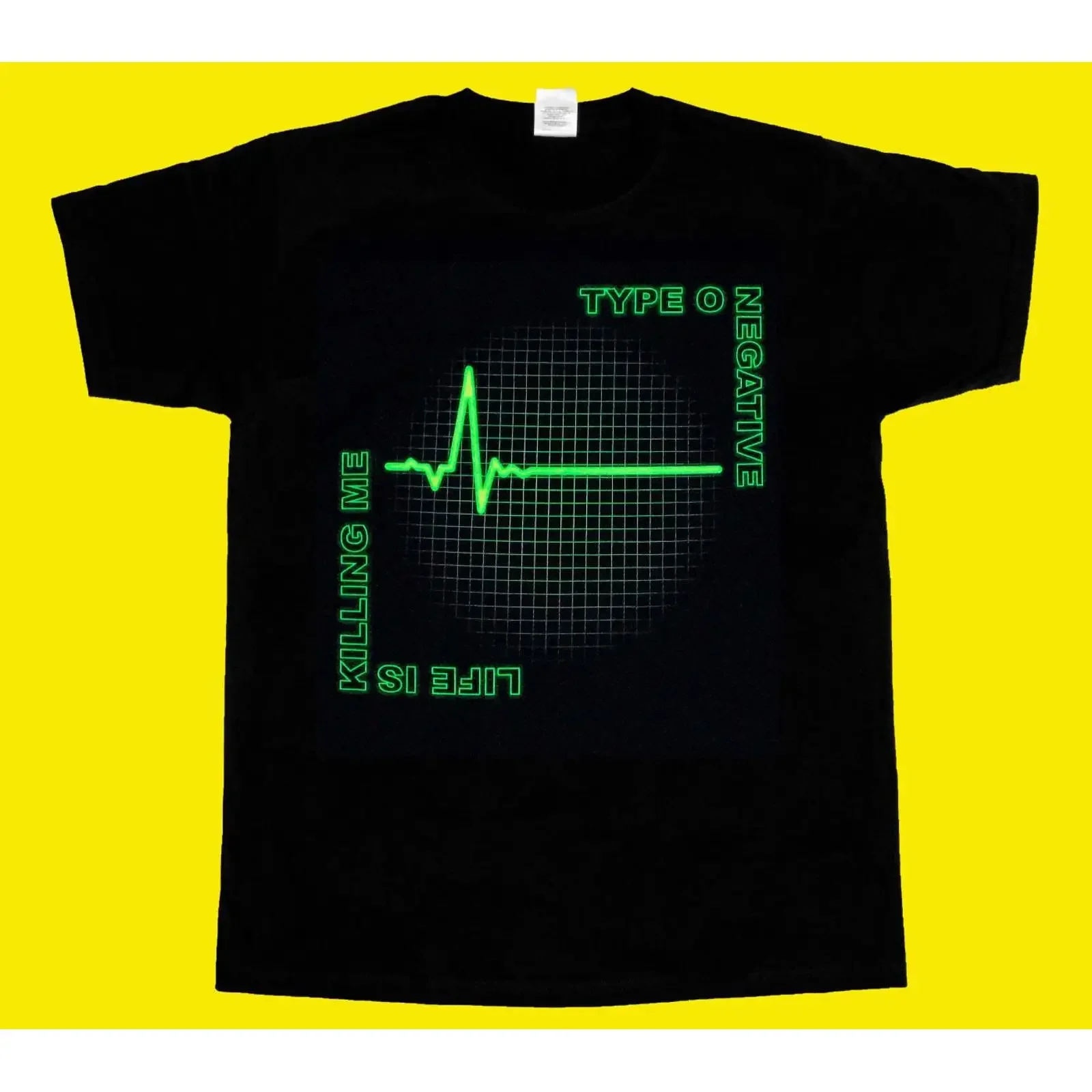 Type O Negative Band T Shirt Life is Killing Me Rock Music vintage Washed Casual Versatile Top For Everyday Wear graphic