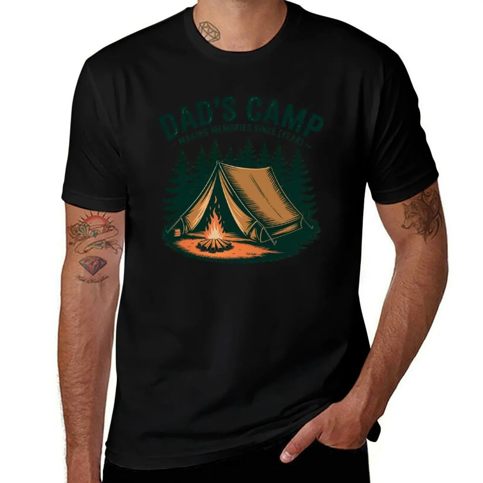 

Dad's Camp - Making Memories in the Wilderness T-Shirt topping affliction shirts customs design your own fitted t shirts for men