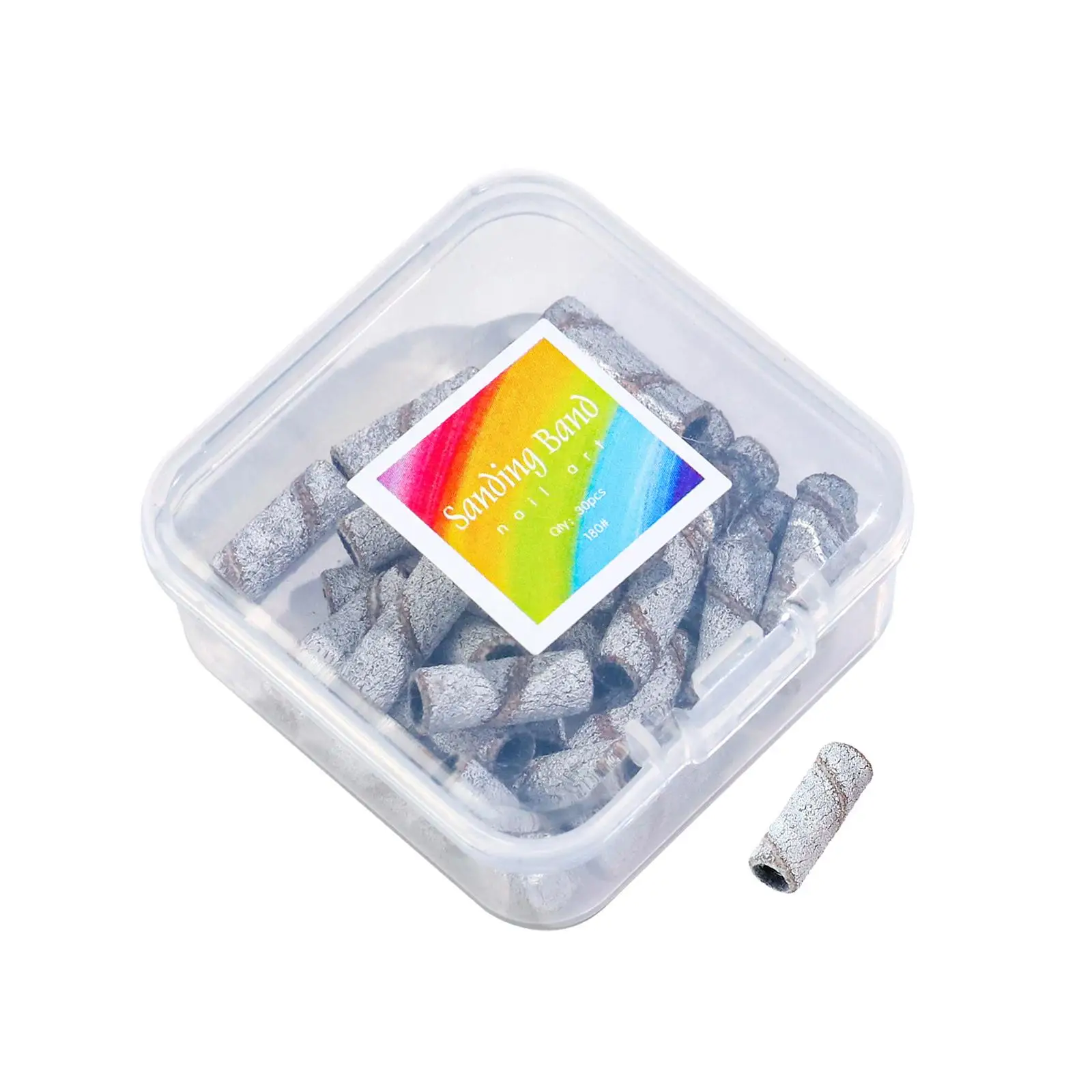 Fasce per levigatura per unghie da 3,1 mm Supporto per trapano in acciaio inossidabile Kit levigatrice per unghie elettrica per attrezzature per pedicure e manicure