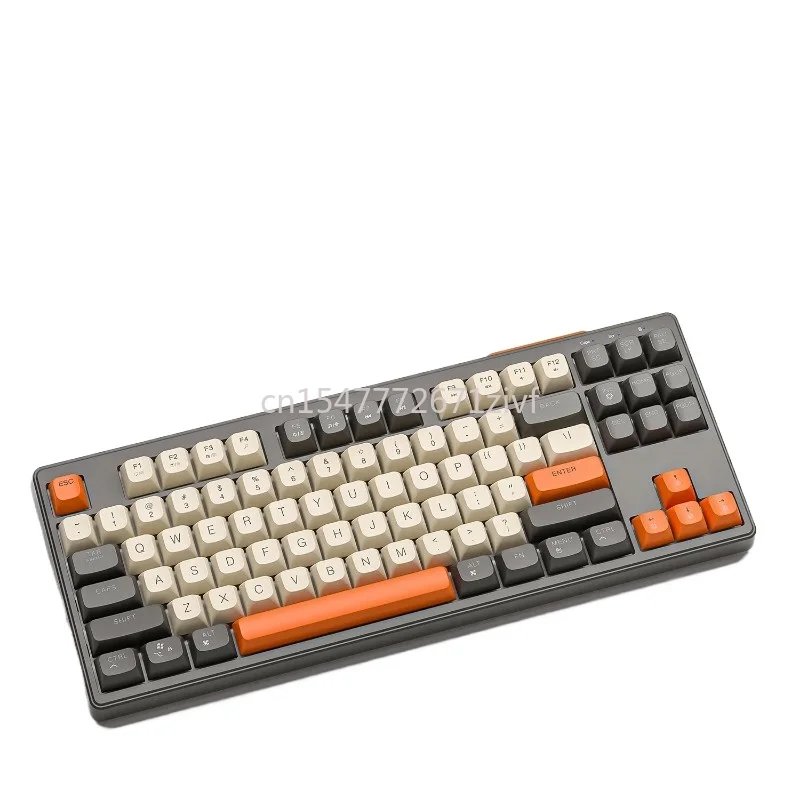 

M87 Wireless Keyboard, 87keys Dual Mode Bluetooth Keyboard with Rainbow-light RGB,PBT Ballcaps Design Gaming Keyboard
