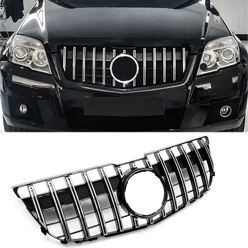 

Гоночные грили для Mercedes-Benz Glk-class X204 2013 2014 2015, реставрация модели GT, оригинальная сменная решетка автомобиля