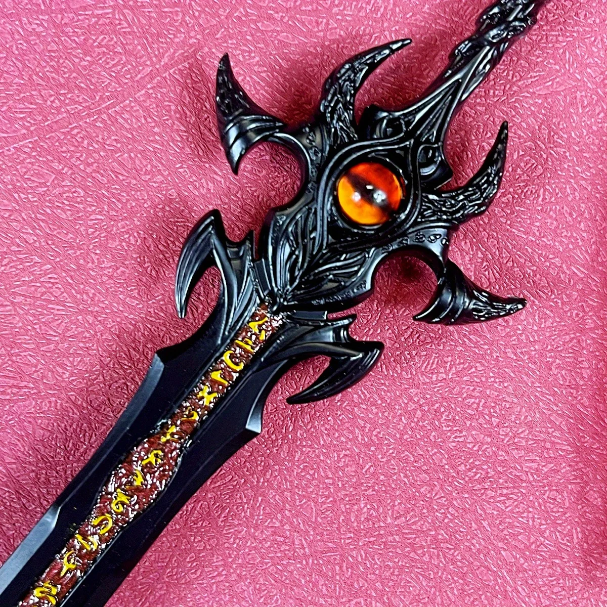 8.6inch Metal Continent Katana Real Size Japanese Katana Ainme Eyes Steel Sword Damascus Sword Original Samurai Sabre Toy Gift