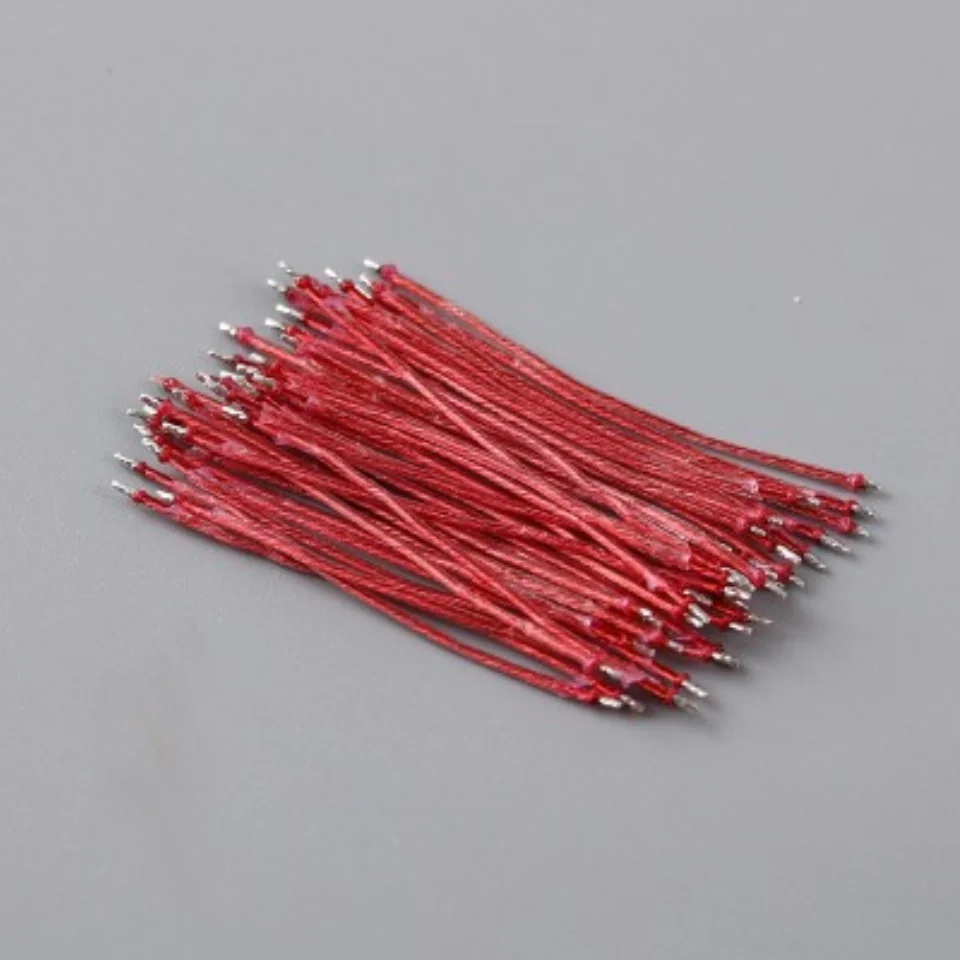 100 Stück vorverzinnte Litz-Drahtkabel mit IEM-Buchse, Schweißdraht, 5N OFC, Sauerstofffreies Kupferkabel, 30 mm – Detail 1