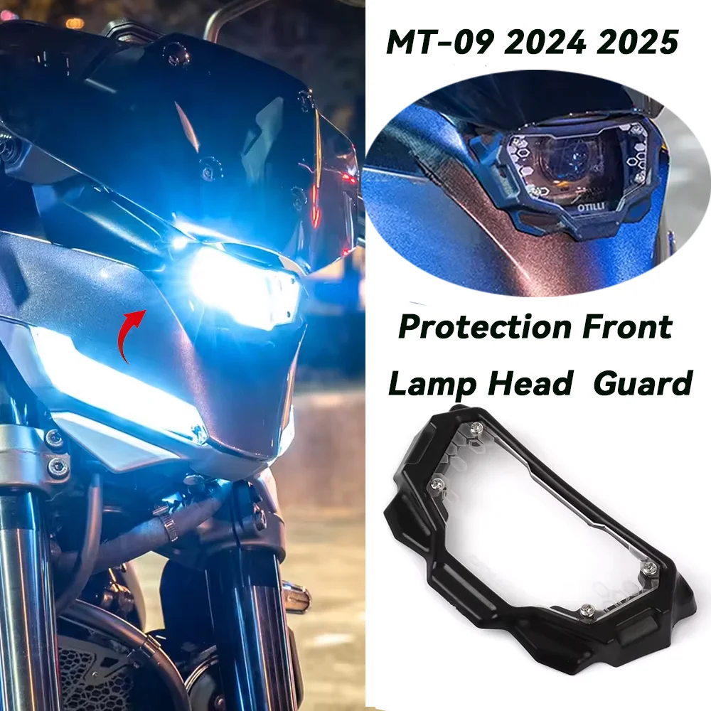 

2024 MT-09 For YAMAHA MT09 MT-09 2024 2025 MT09 Motorcycle Headlight Protector Cover Protection Front Lamp Head Lights Guard ﻿