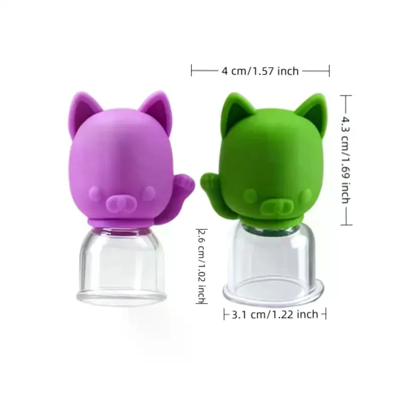 1/3Pcs Silikon Schröpfen Tassen Massage Vakuum Saug Schröpfen Tassen Für Gesichts Haut Heben Körper Bein Arm Zurück schulter Muskel