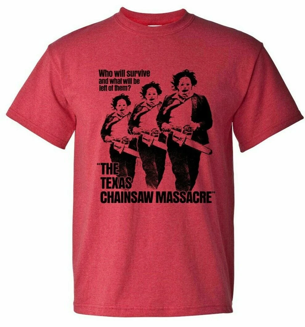 Texas Chainsaw Massacre t-shirt retro horror movie cotton blend graphic tee