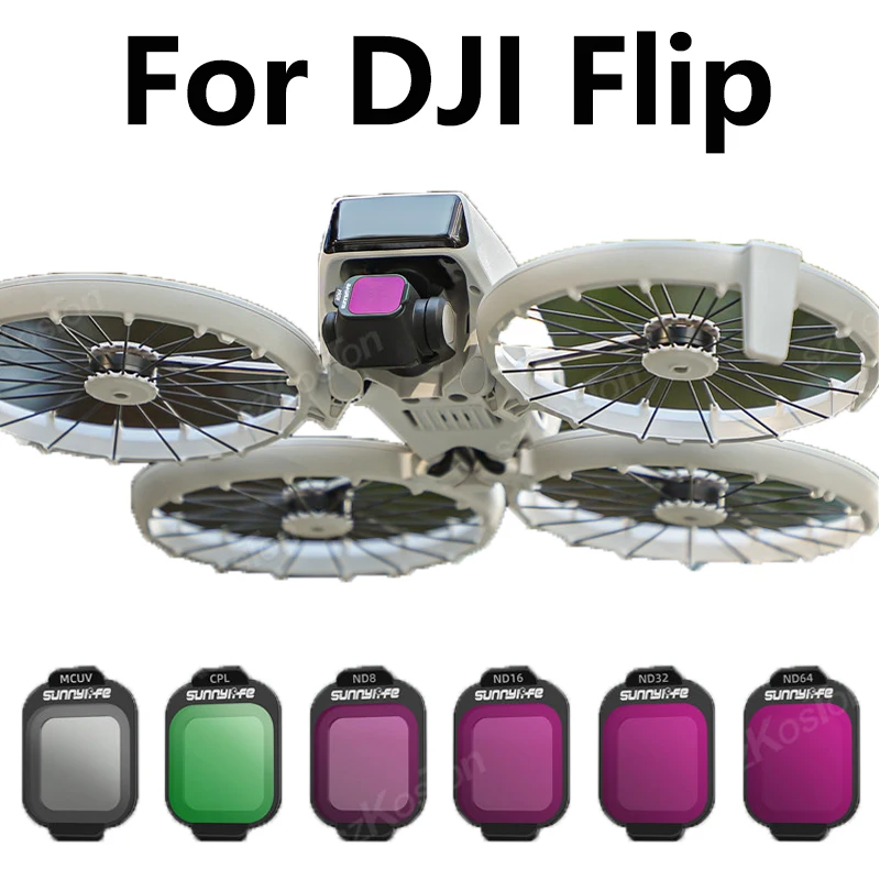 Filtro de lente nd8 nd16 nd32 nd 64 para dji flip hd fotografia aérea mcuv/cpl kit cabeça filtro de câmera para dji flip drone accessorie