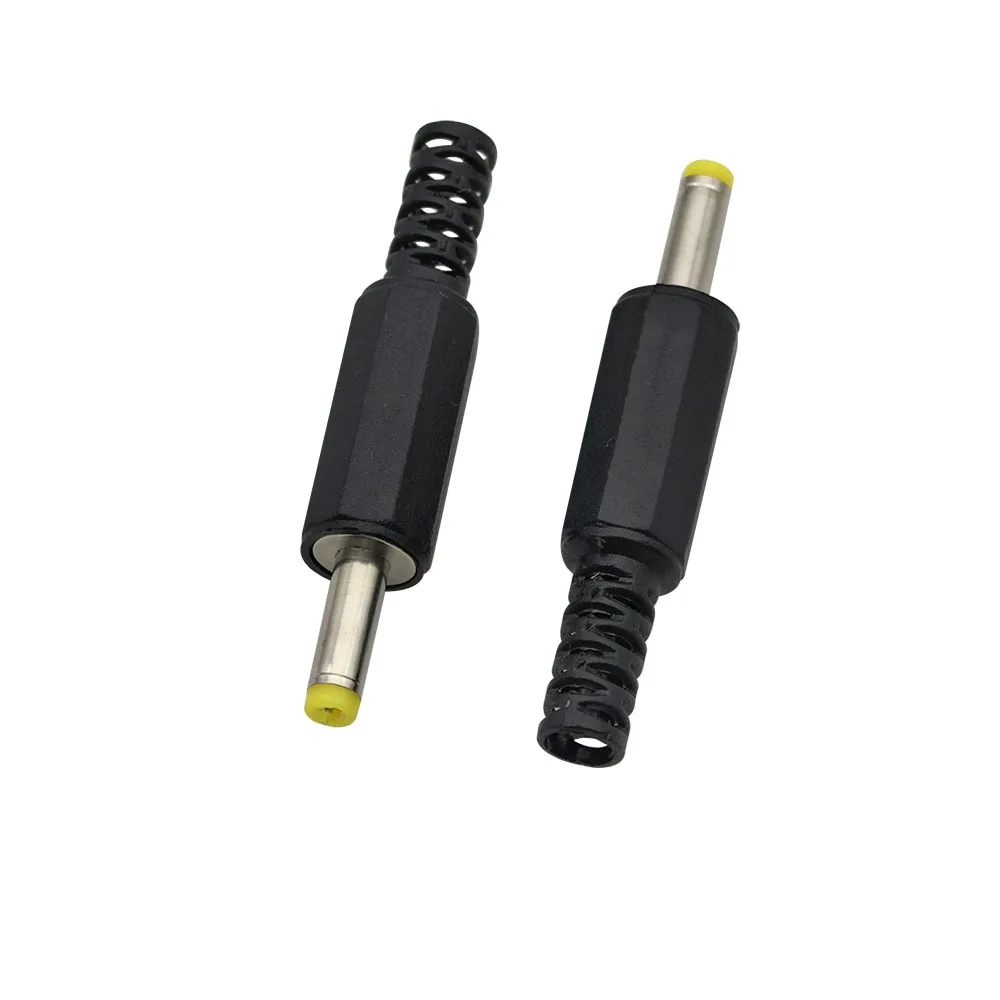 4,0mm X 1,7mm DC-Stromversorgungsstecker Gerader Lötanschluss DC 4,0*1,7mm *12mm Gelbe Stecker DIY Reparatur-Adapter – Detail 1