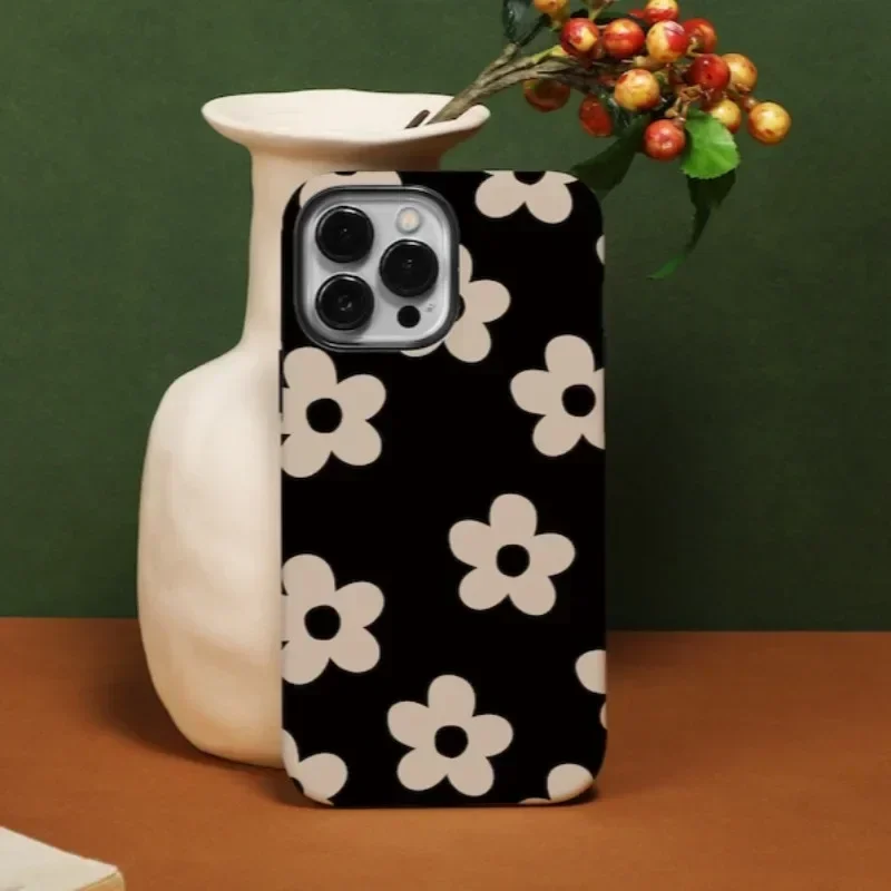 Butter Flower Case For IPHONE 16ProMax 15 14 13 12 11 PRO Plus Acrylic TPU Two in one Mags
