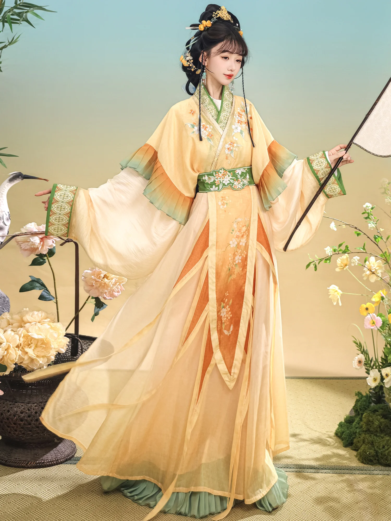 

Xianchuxi Original Hanfu Women's Autumn Spice Wei Jin Collar State Robe Fre Ancient Sle Daily Autumn Winter Sle