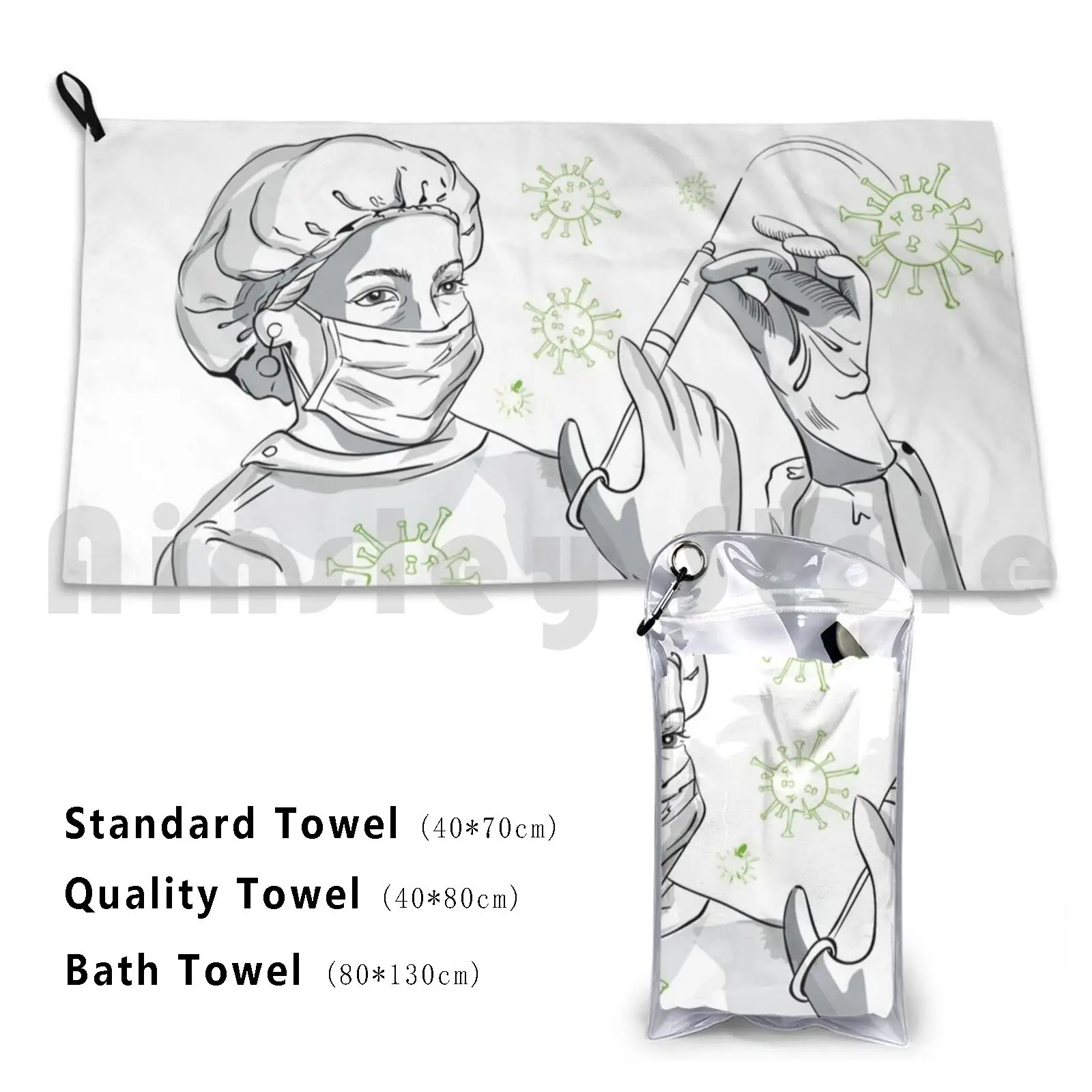Health Day Custom Towel Bath Towel Health Day Nurse Medicine Anatomy Nursing College Funny Greys Greys