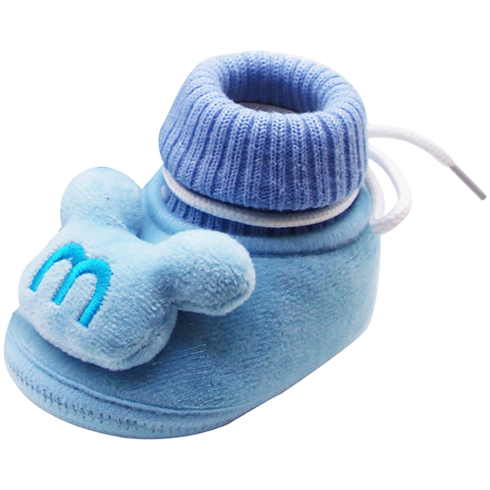 

First Shoes Infant And Toddler Shoes With Fleece Soft Sole Non Falling Cotton Shoes Warm For Baby First Walking Shoes Boy