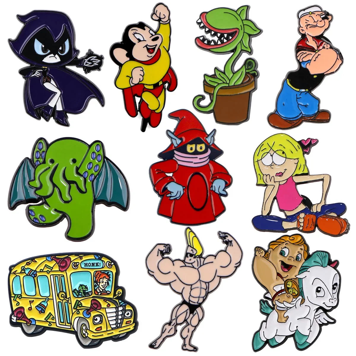 Car Stickers Personality Funny Cartoon Characters Badge  Vinyl Decal Waterproof Decal Auto Accessory Decoration