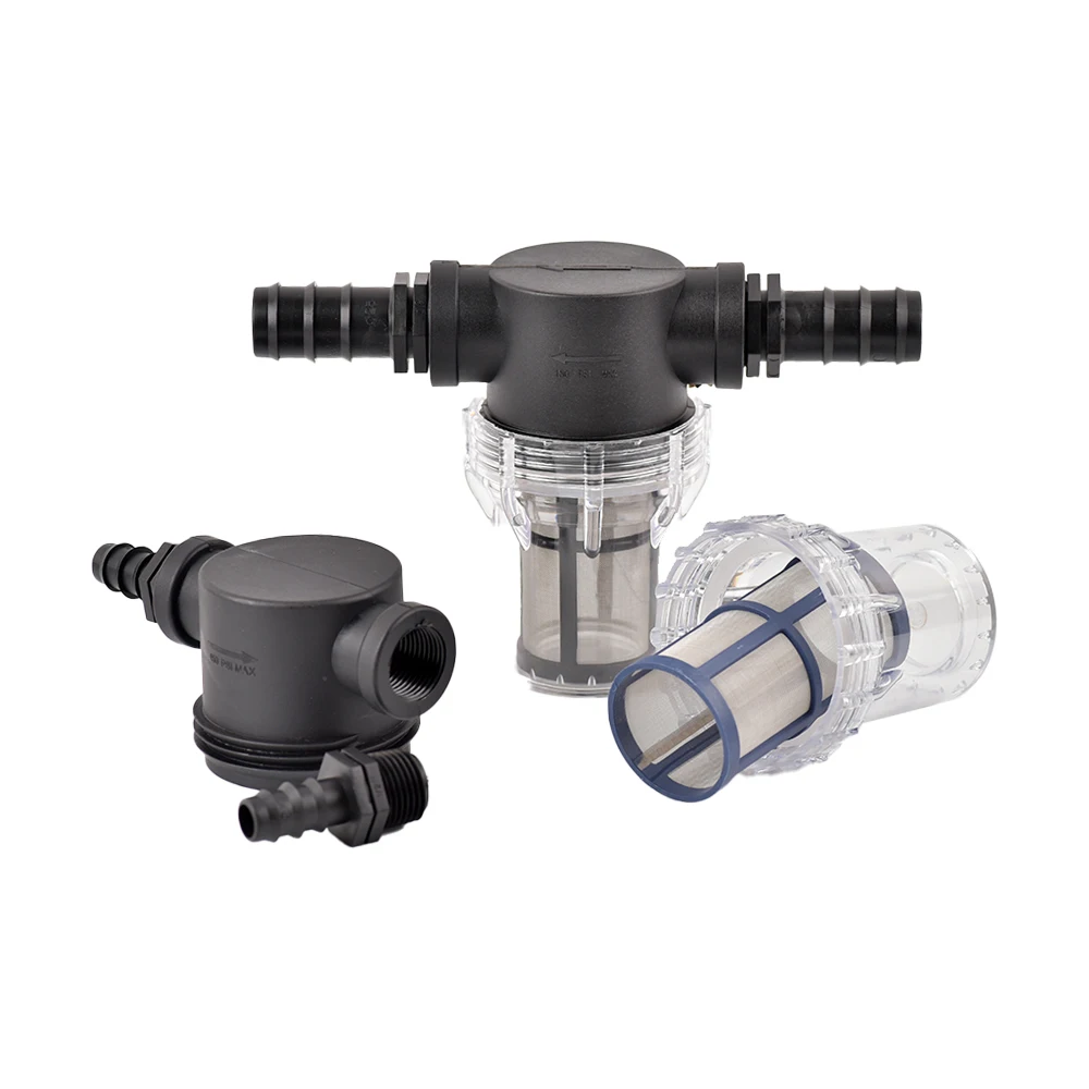 

1 Pc Connector To Barb 16/20/25mm Hose 40-200 Mesh Visible Filter Garden Irrigation Supplies Water Pipe Pre-Filter