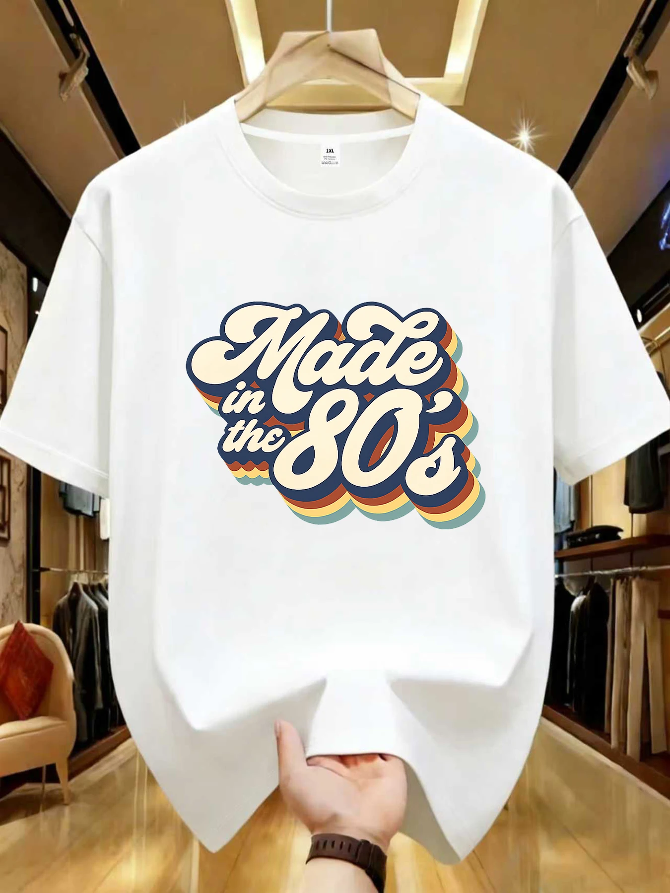 

【WZM104154】Creative pattern printed plus size women's round neck summer casual short sleeved street fashion versatile T-shirt