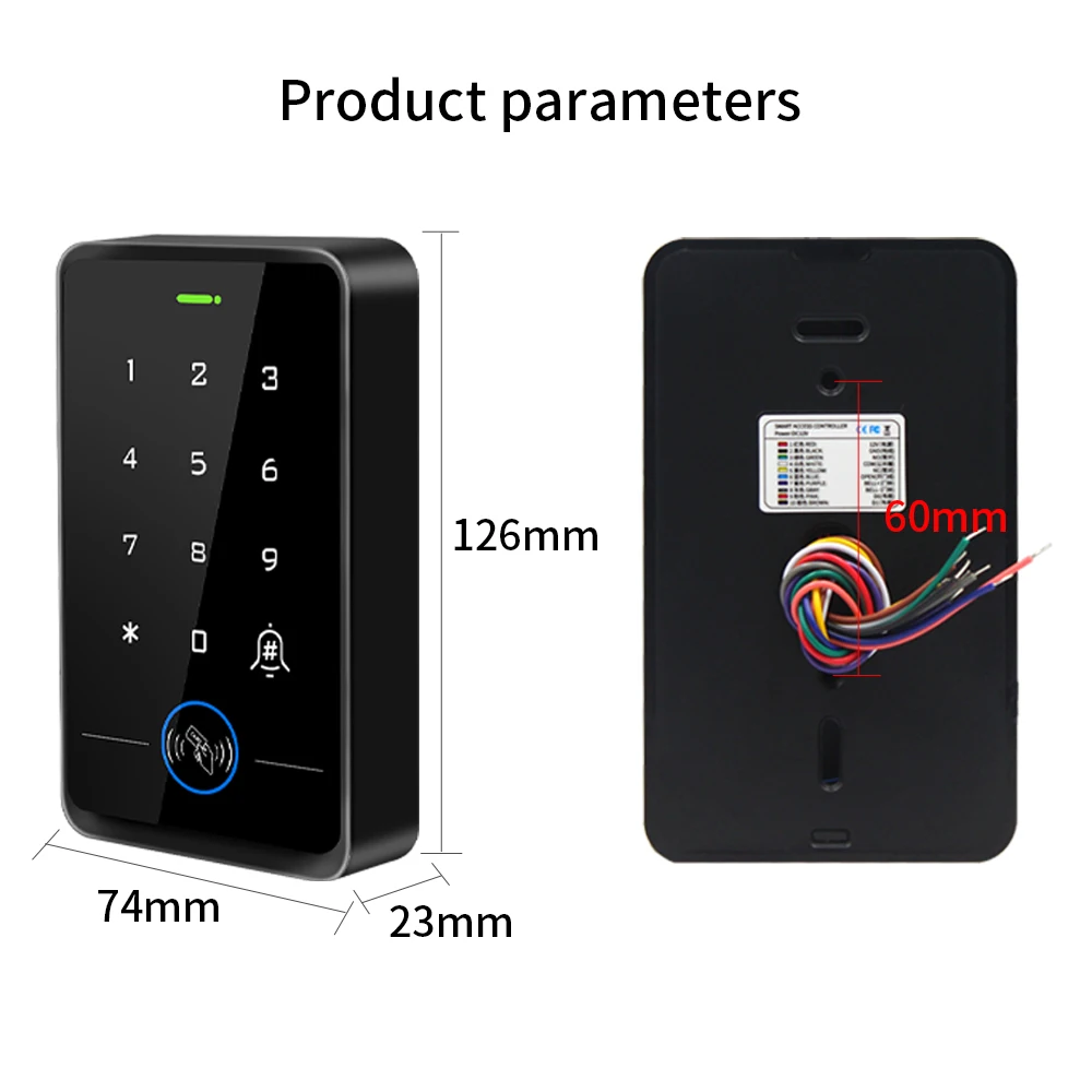 DC 12V 125Khz RFID Access Control System Door Keyboard Electric Lock Set For Home Safe Outdoor Entry Electronic Locks Unlock