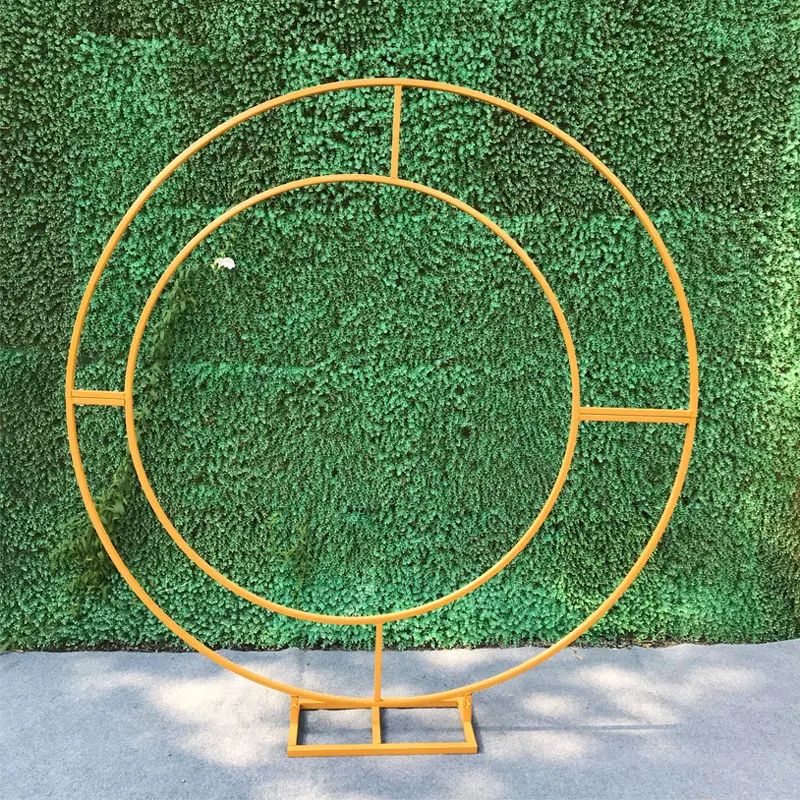 

New custom wedding props, moon door, concentric round frame, round flower door, ring shelf, stage background decoration