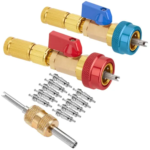 Instalador de extracción rápida de núcleo de válvula R134A, herramienta removedora de núcleo de válvula de alta/baja presión para sistema de aire acondicionado refrigerante