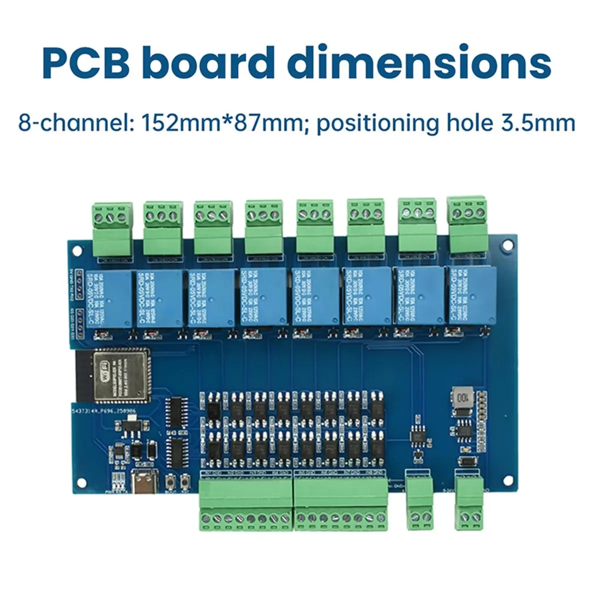 [ABDH] ESP32 Modbus 8-Channel Relay Switch Module DC 9-24V, WIFI Bluetooth Development Board Relay Optocoupler Isolation Module