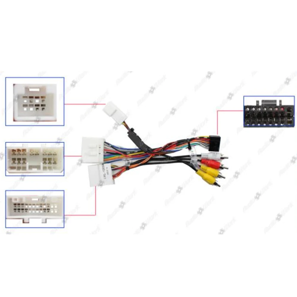 Car Wiring Harness Adapter For Subaru Forester 2009 Android Radio plug Power Cable connector without canbus