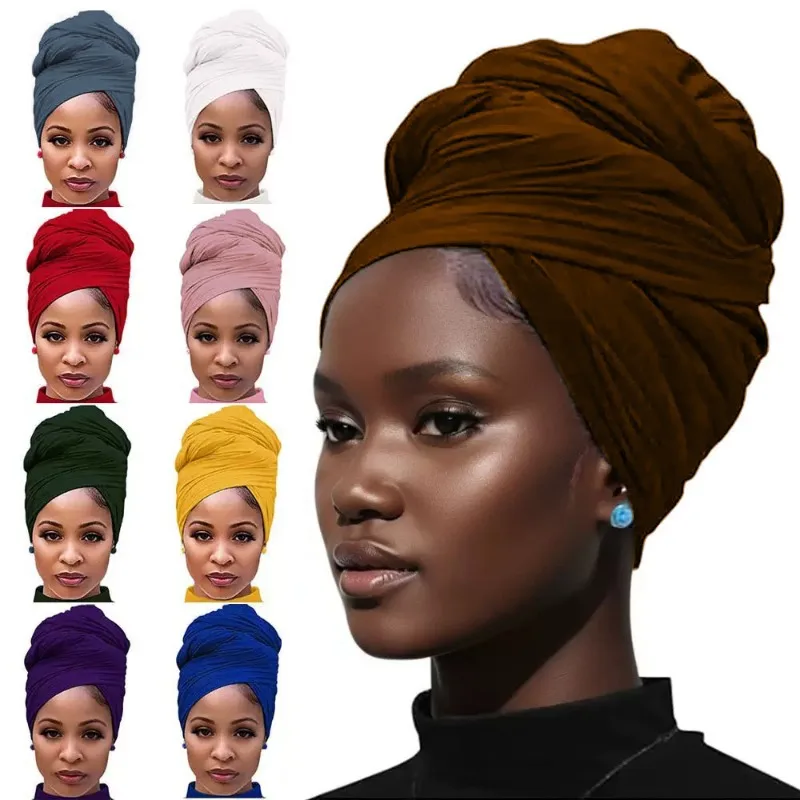 High-quality mercerized cotton sweat cloth bag head long scarf women's pullover sand-proof scarf headscarf keep warm