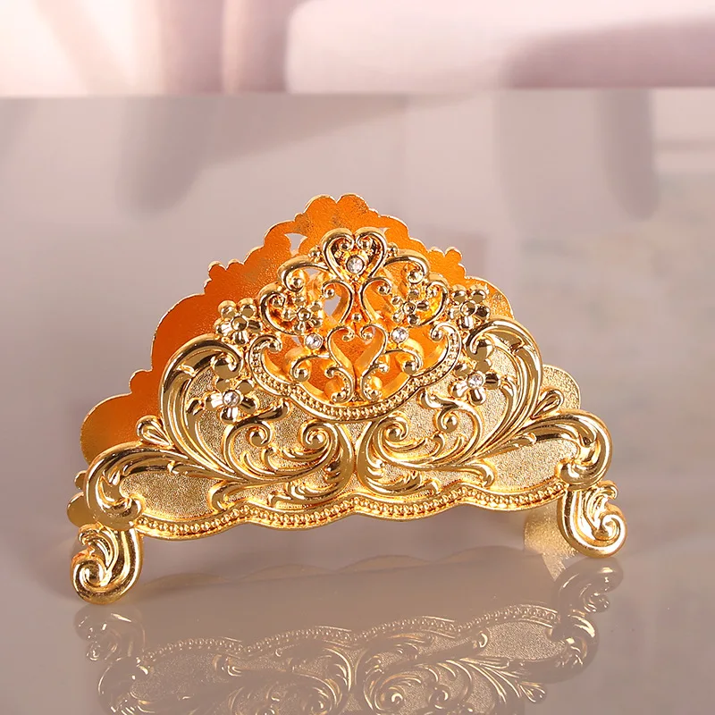 Metal European home restaurant dining table tissue seat clip three-dimensional simple European high-end restaurant storage clip