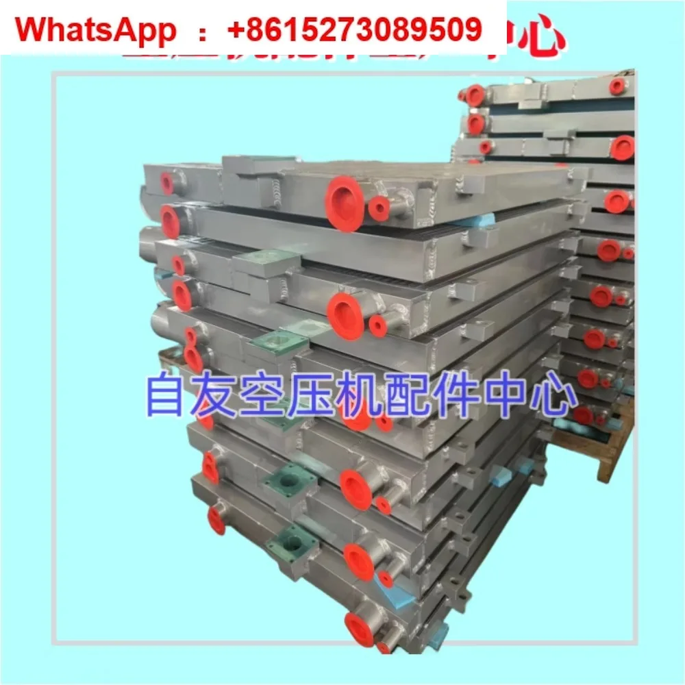 برغي ضاغط الهواء المبرد الألومنيوم لوحة التبادل الحراري النفط 7.5-75 كيلو واط برودة #3