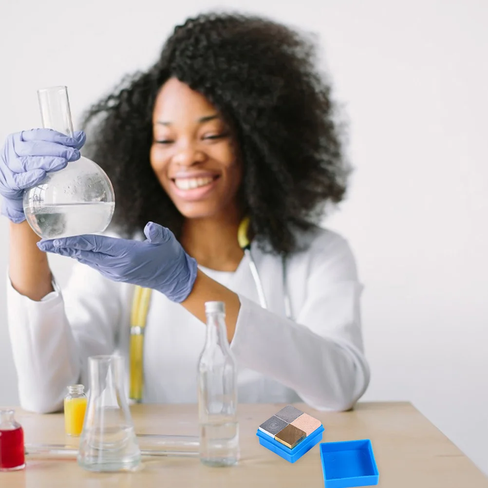 1 set Wetenschappelijke Dichtheid Kubusblokken Aluminium Ijzer Hout Fysieke Experiment Apparatuur Drijfvermogen Test Leermiddel Voor Kinderen Stam