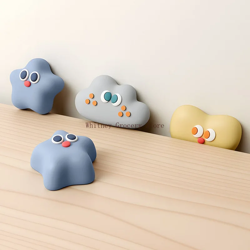 Anti collision pad, door handle, password lock, anti-theft door, rear anti-collision silicone door opening sticker