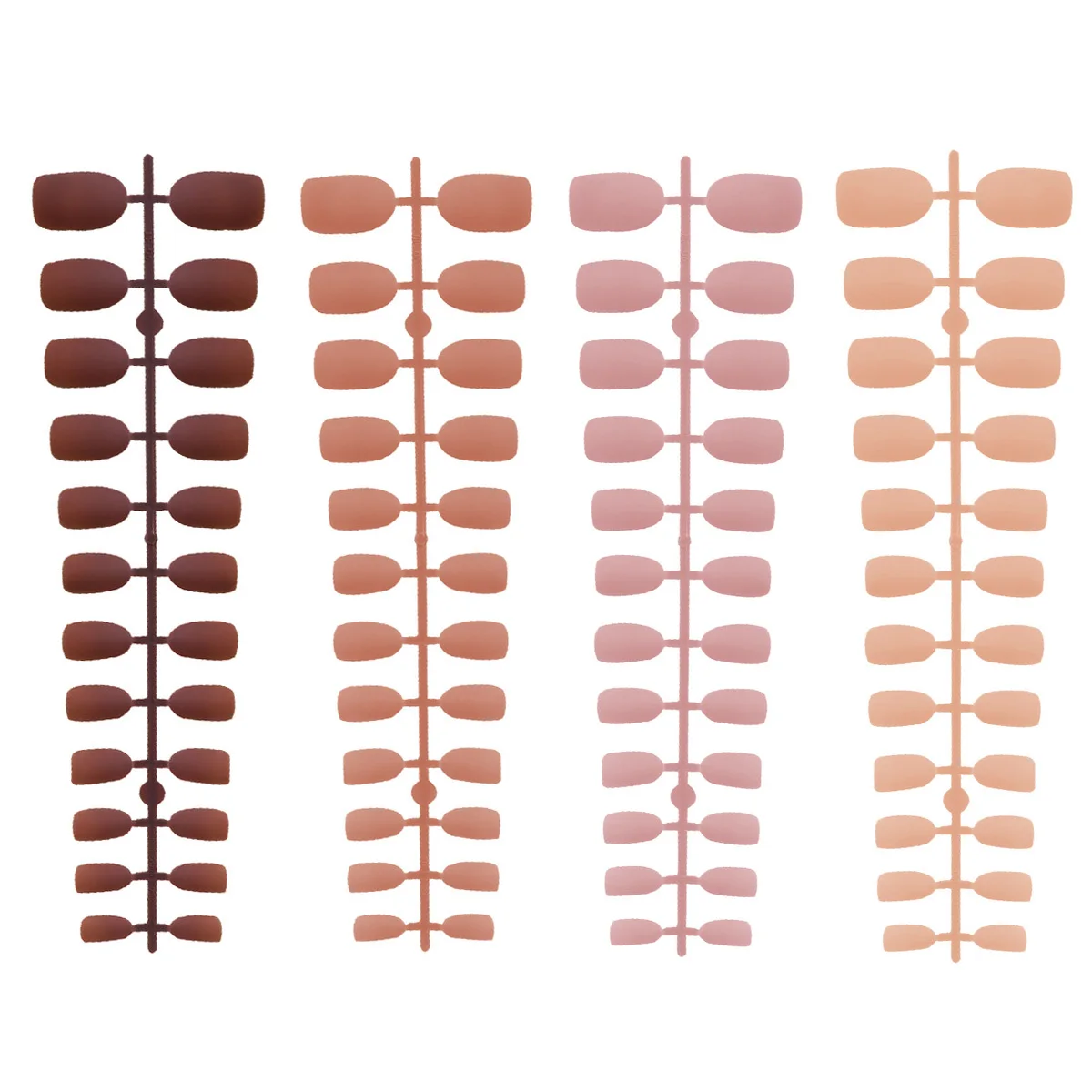 96 قطعة من ملصقات الأظافر غير اللامعة، مجموعة كاملة من ملصقات الأظافر المزيفة ذات المظهر الواقعي، سهلة الاستخدام لفن الأظافر لفكرة هدية المهرجانات النسائية #3