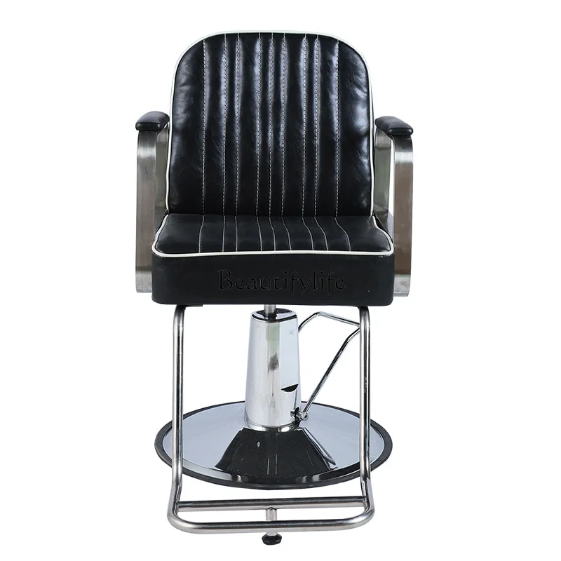 

Beauty Hairdressing Chair Japanese Simple for Hair Salon Barber Shop Retro Hair Cutting Chair