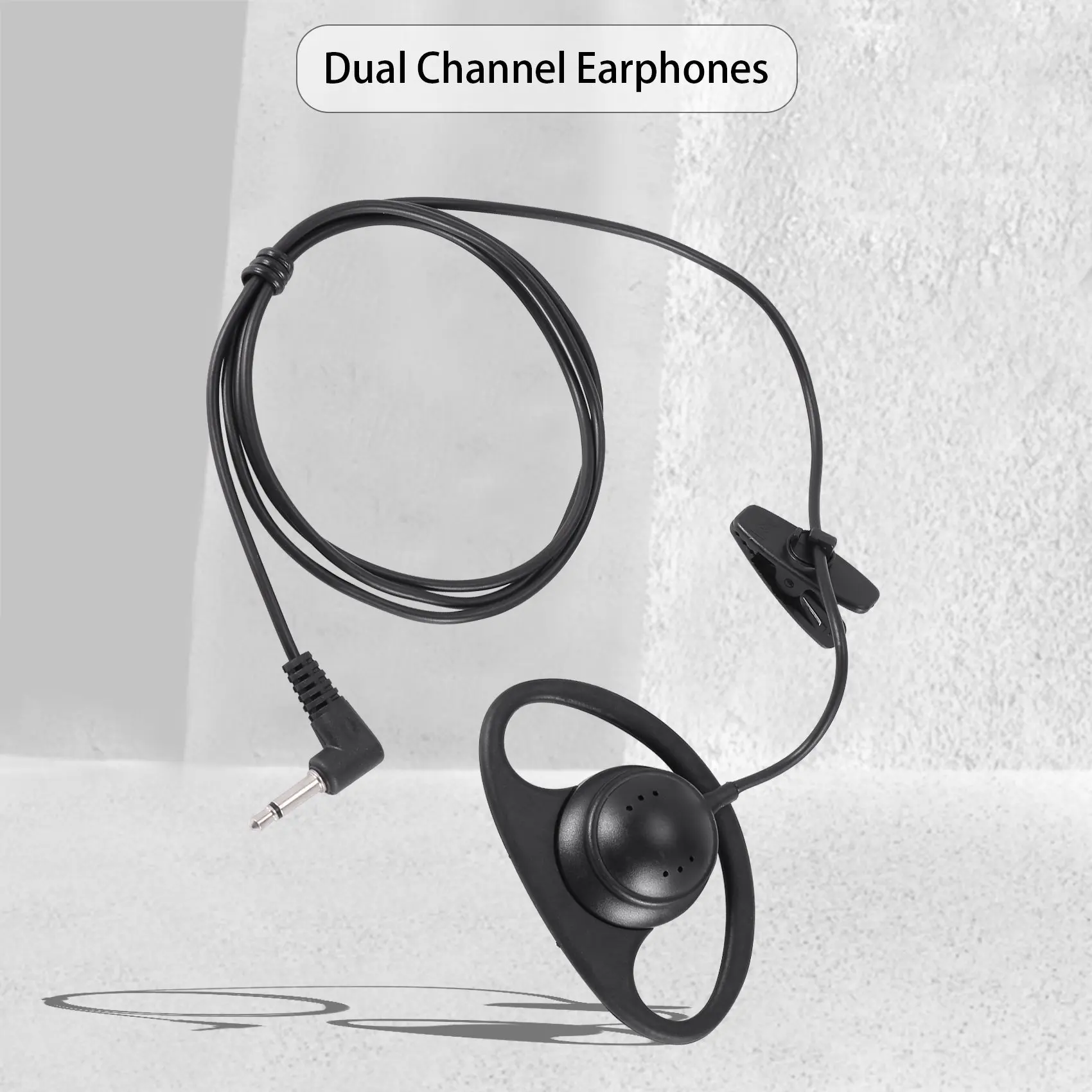 Mono Kopfhörer Kopfhörer Headset Kopfhörer Dual Channel 3,5mm Buchse für Laptop PC Skype Voip icq