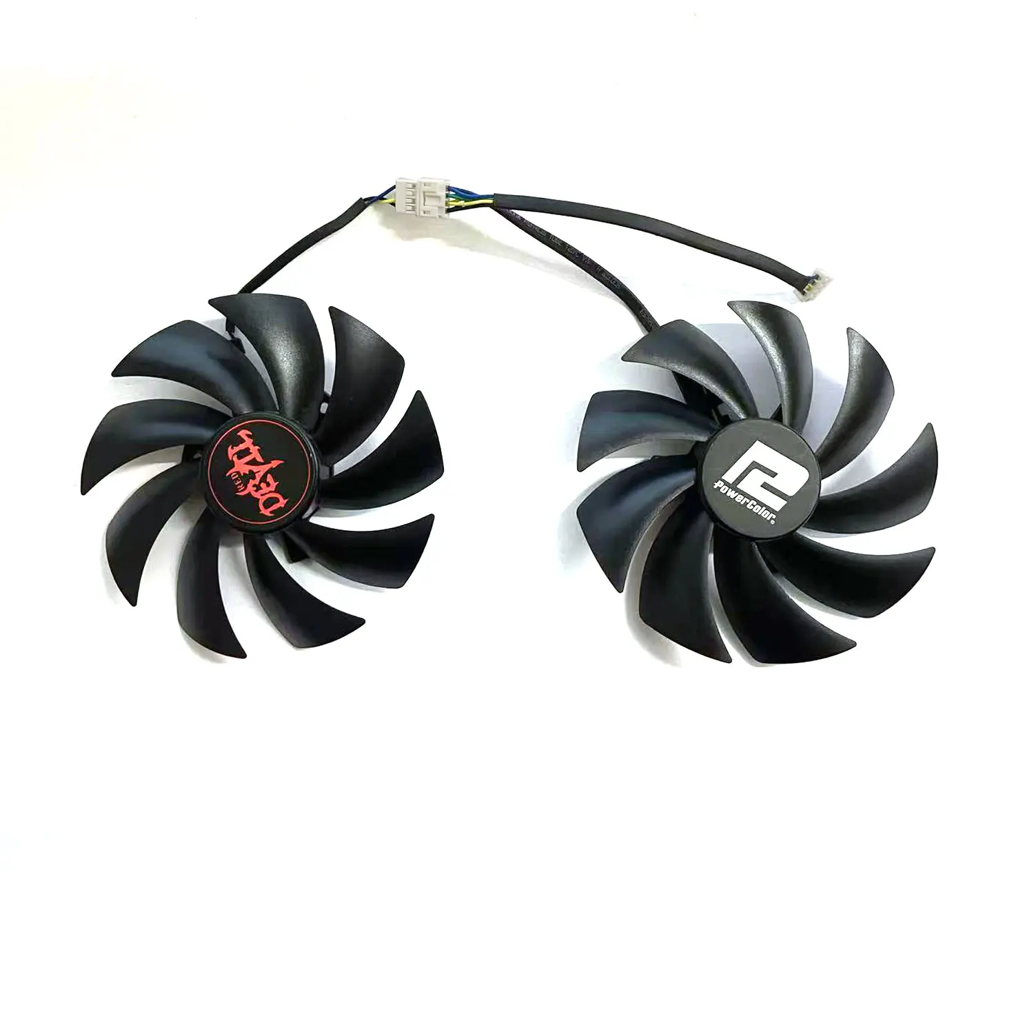 Wentylator zamienny FD10015H12D do karty graficznej POWERCOLOR Radeon RX6600 6600XT 6650XT Rode Duivel